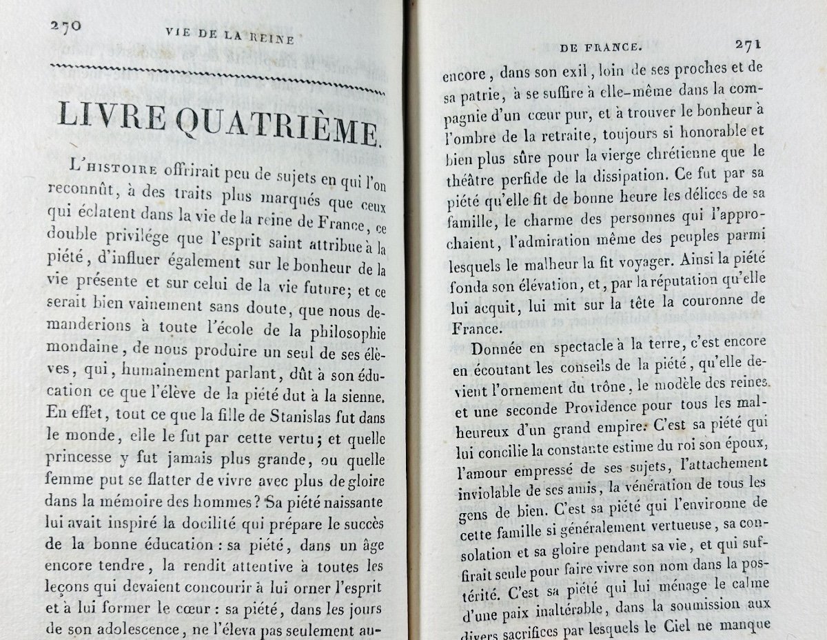 Proyart (l'abbé) - Life Of The Queen Of France Marie Lecksinska, Princess Of Poland. 1826.-photo-5