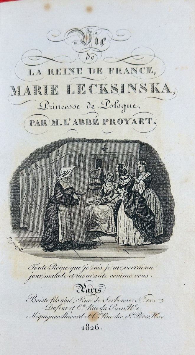 Proyart (l'abbé) - Life Of The Queen Of France Marie Lecksinska, Princess Of Poland. 1826.