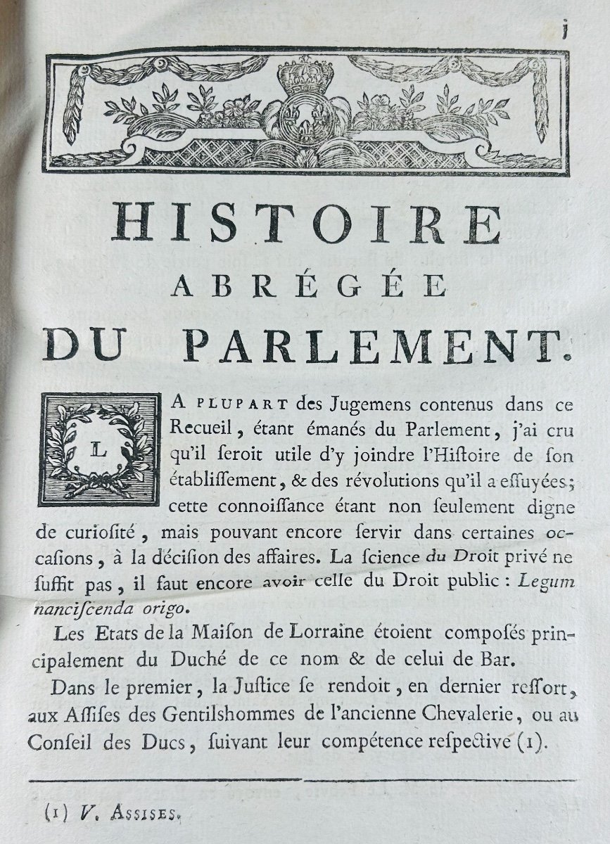 ROGEVILLE - Jurisprudence des tribunaux de Lorraine. Lamort, 1785, en reliure d'époque.-photo-3