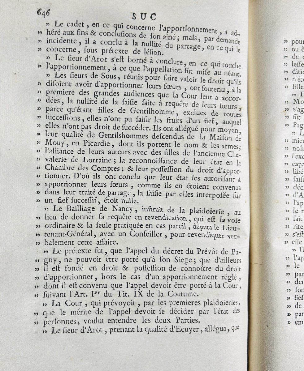 ROGEVILLE - Jurisprudence des tribunaux de Lorraine. Lamort, 1785, en reliure d'époque.-photo-5