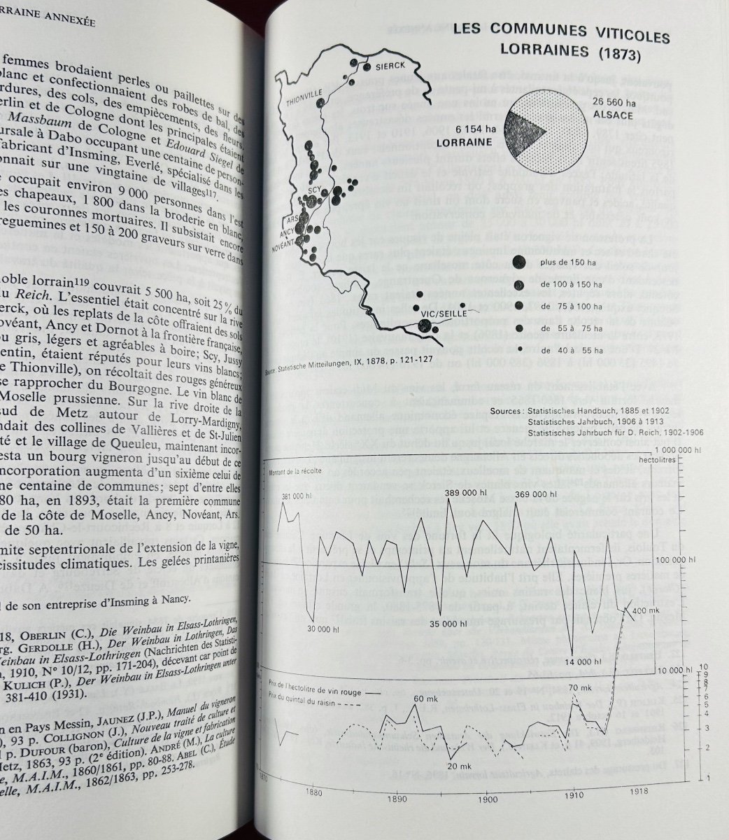 Roth (francois) - Lorraine Annexed. (1870-1918). Nancy, Annales De l'Est, 1976, Paperback.-photo-3