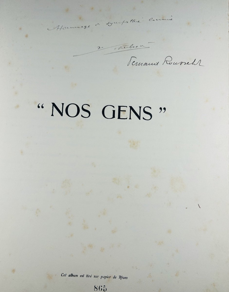 Rousselot And Scherbeck - "our People" 1st Series. Nancy, Imp. Réunis, 1928, Paperback.-photo-2