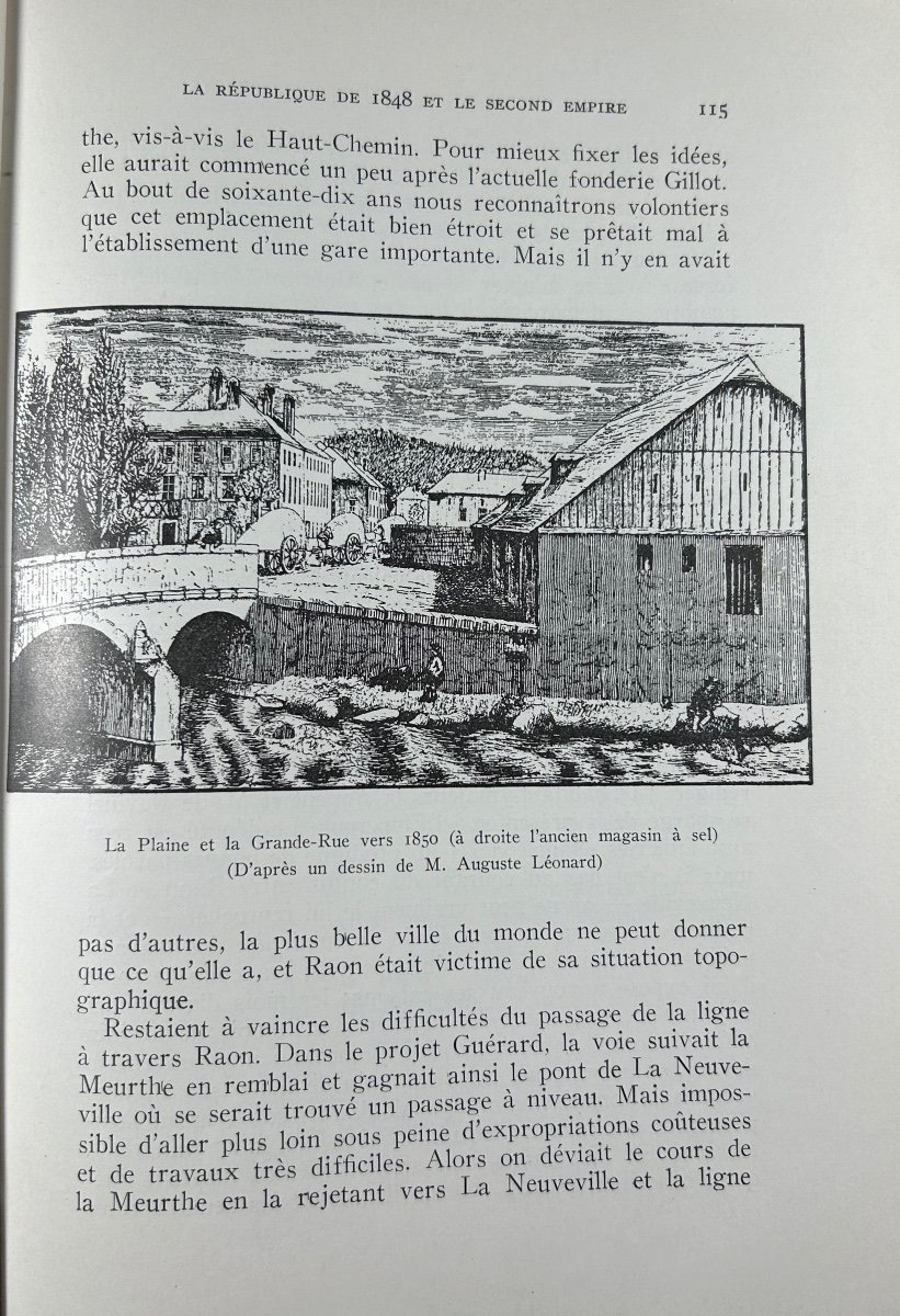 Sadoul - A Small Town In The Vosges; Raon-l'étape From Its Origins To 1918. 1934, Bound.-photo-2