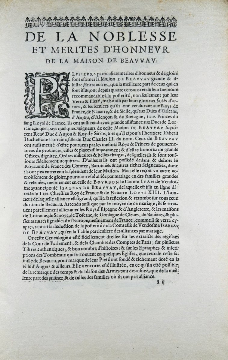 SAINCTE MARTHE (Scevole et Louys) - Histoire généalogique de la maison de Beauvau. 1626, relié.-photo-2