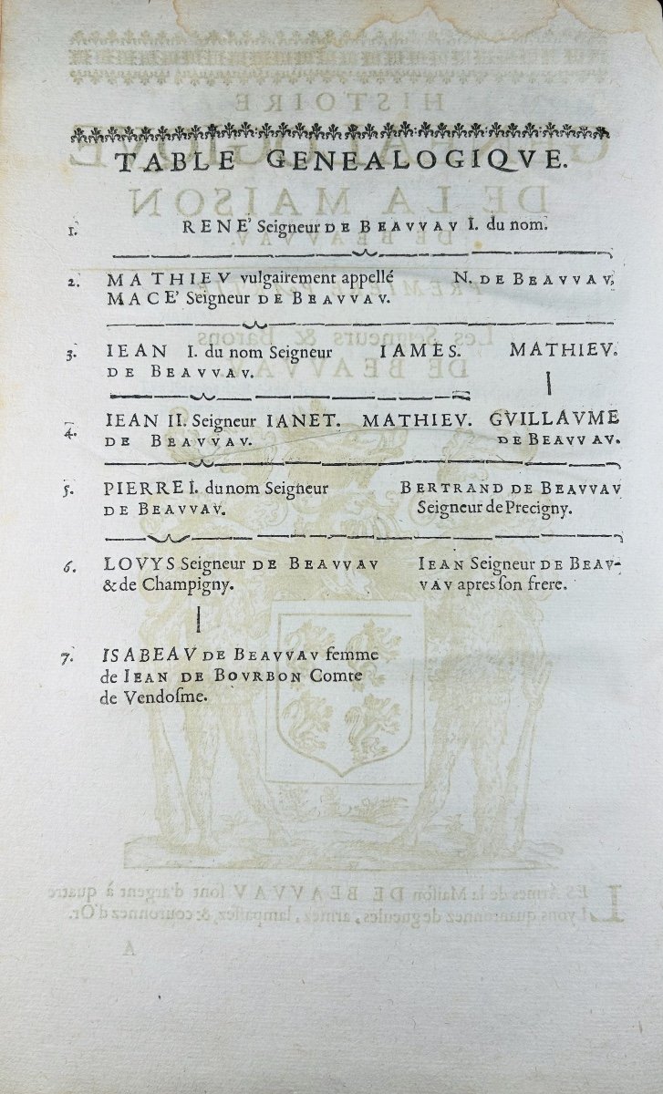 SAINCTE MARTHE (Scevole et Louys) - Histoire généalogique de la maison de Beauvau. 1626, relié.-photo-5