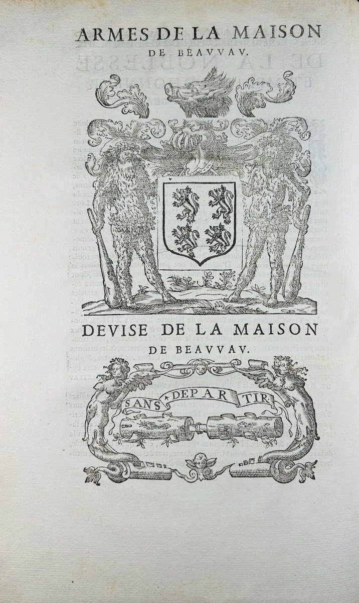 SAINCTE MARTHE (Scevole et Louys) - Histoire généalogique de la maison de Beauvau. 1626, relié.