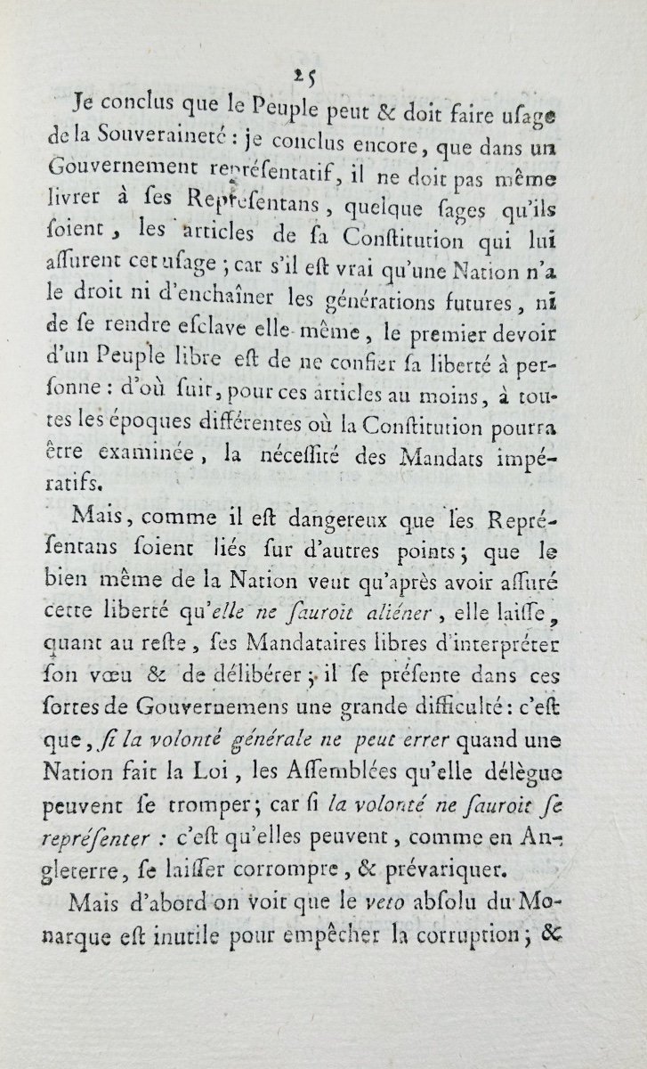 Salle (m.) - Opinion Of Mr. Salle, Deputy Of Lorraine, On The Royal Sanction. Baudouin, 1789.-photo-5