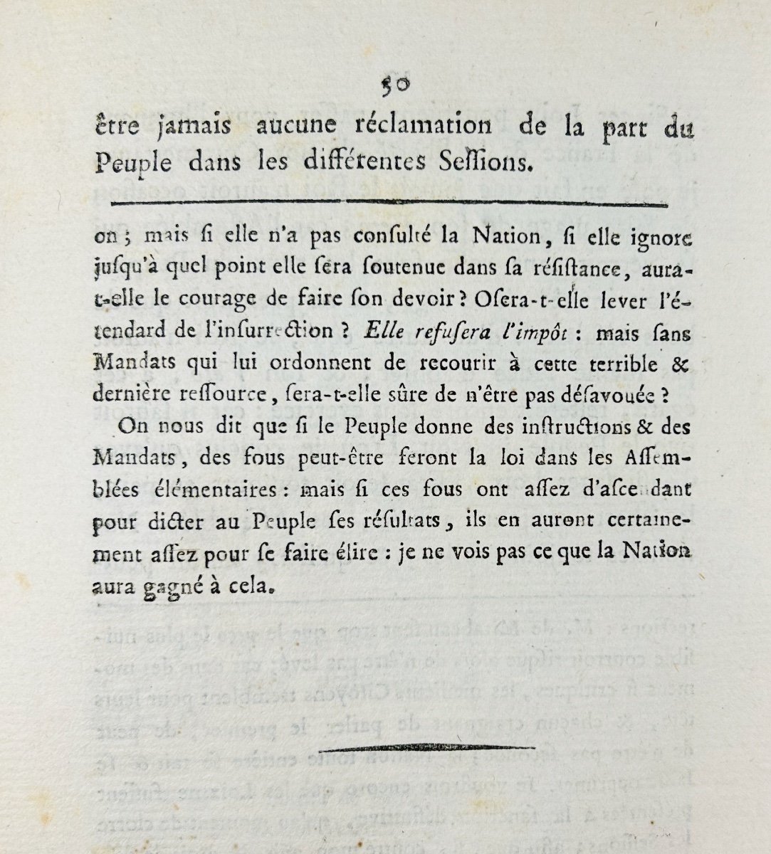 Salle (m.) - Opinion Of Mr. Salle, Deputy Of Lorraine, On The Royal Sanction. Baudouin, 1789.-photo-6