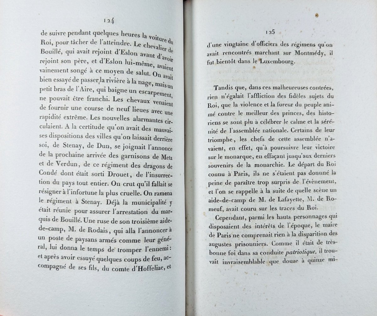 Collection Of 2 Works On The Flight Of King Louis XVI To Varennes In 1791. 1843 And 1844, Bound.-photo-3