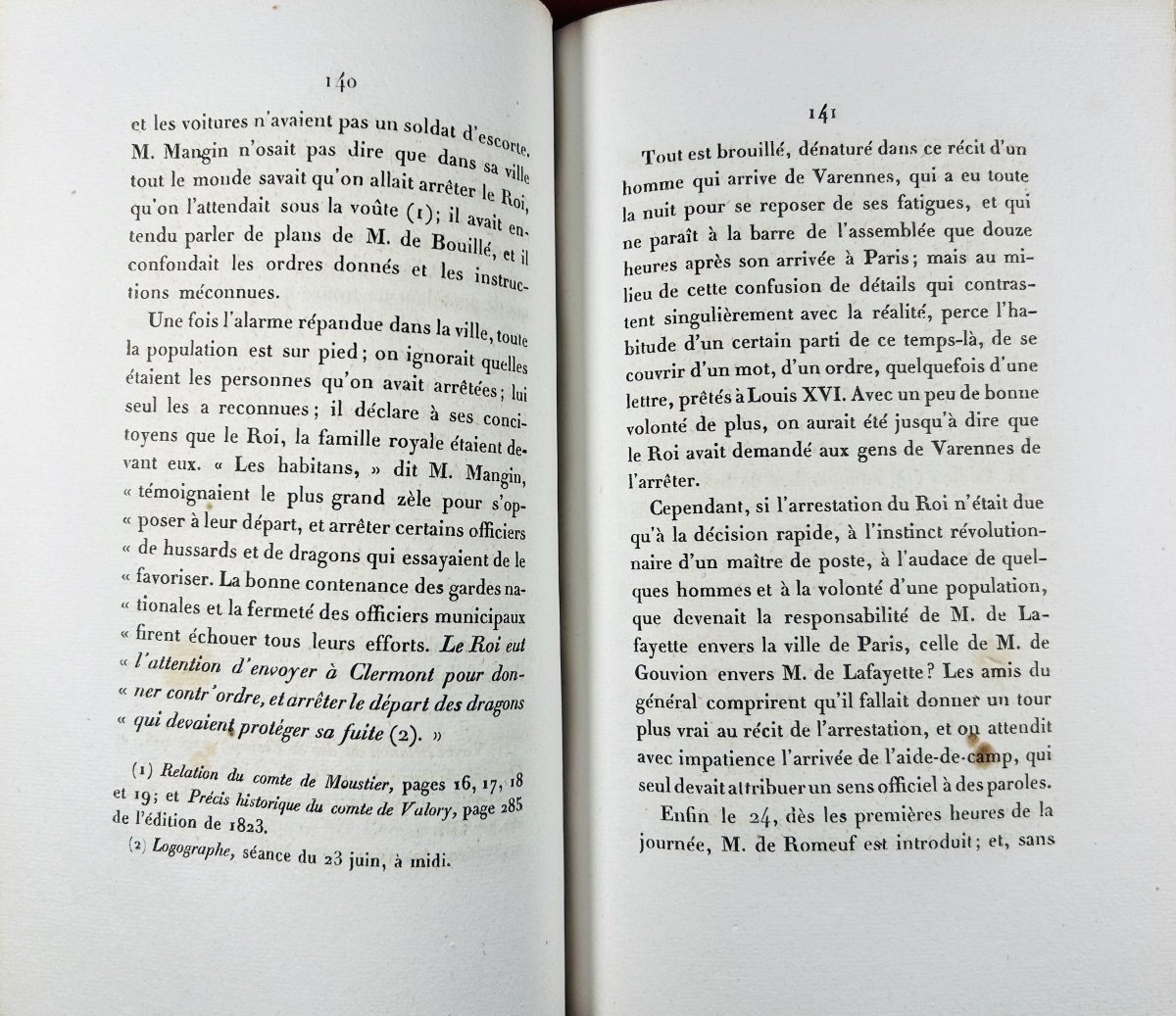 Collection Of 2 Works On The Flight Of King Louis XVI To Varennes In 1791. 1843 And 1844, Bound.-photo-1