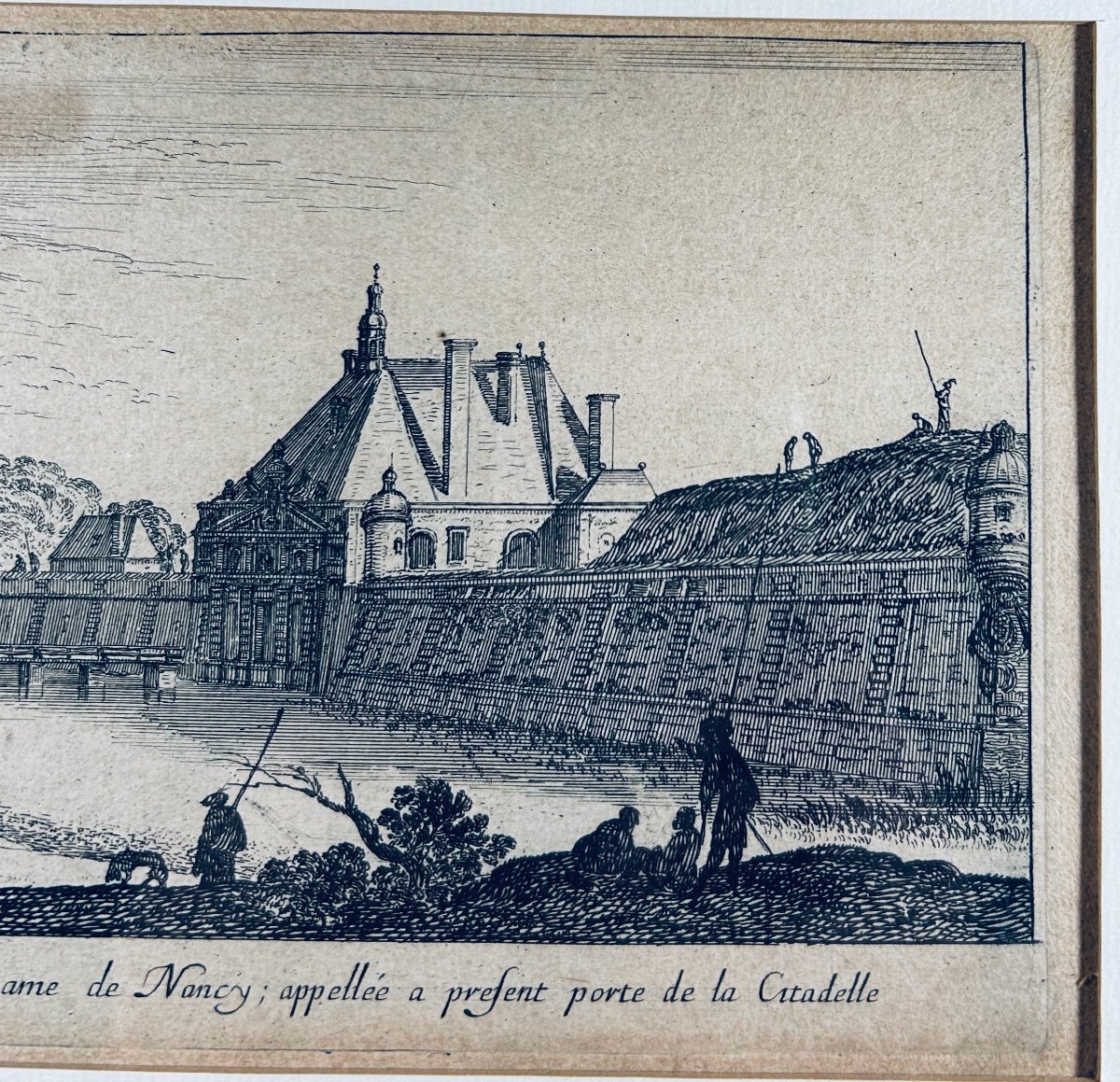 Silvestre (israel) - View And Perspective Of The Notre Dame Gate In Nancy. Around 1680, Framed.-photo-4