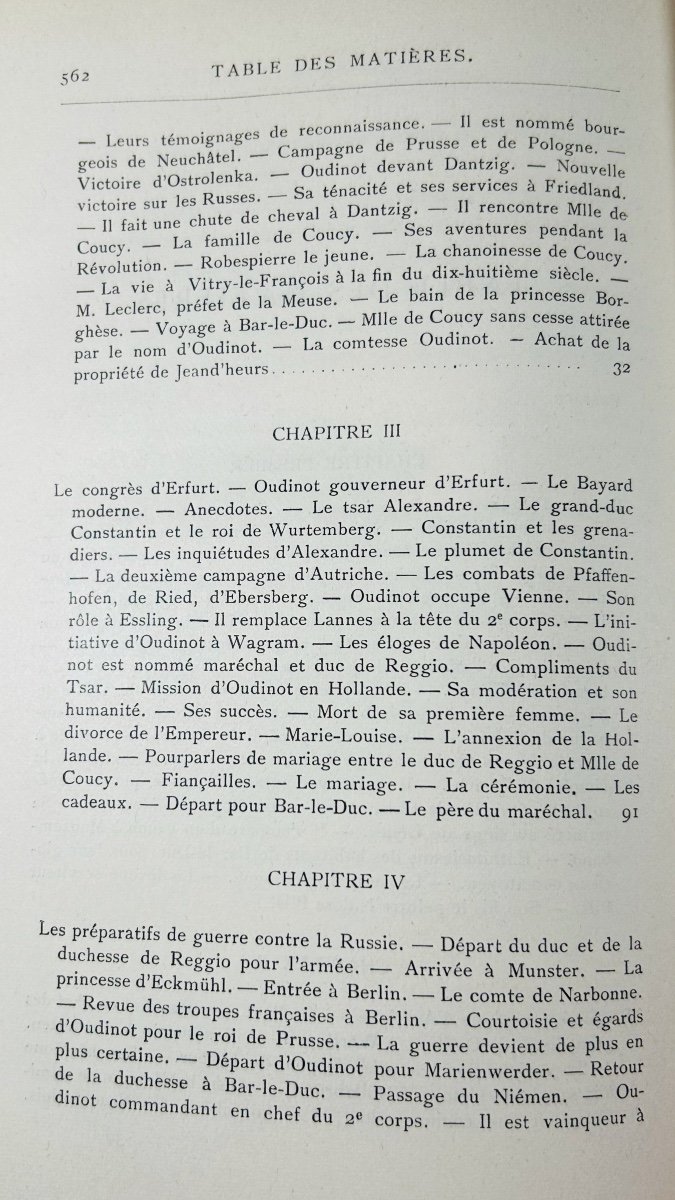 STIEGLER (Gaston) - Le Maréchal Oudinot duc de Reggio. Plon, 1894, reliure de l'époque.-photo-3