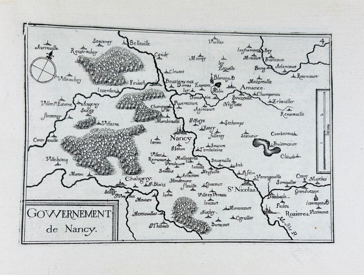 Tassin - Plans And Profiles Of The Main Cities Of The Duchy Of Lorraine. 1638, 27 Plates.-photo-3