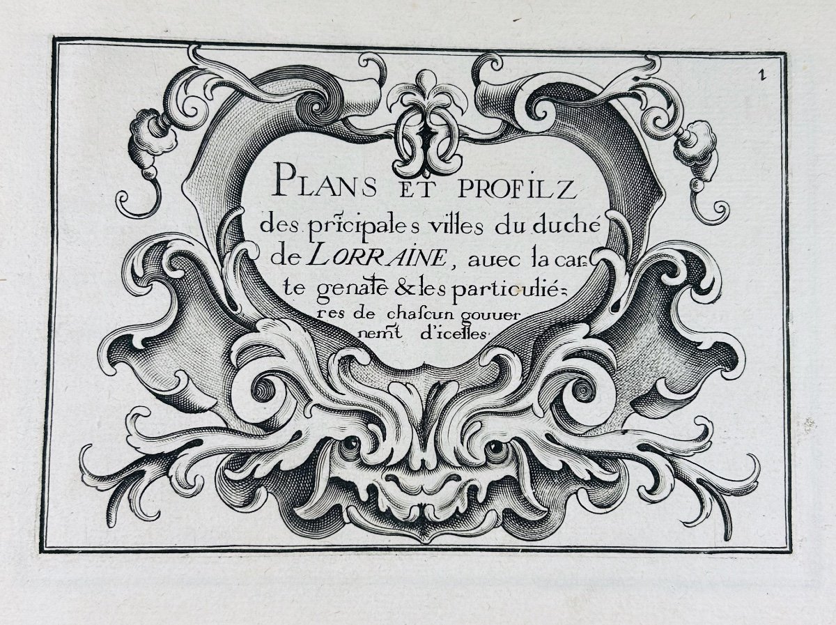 Tassin - Plans And Profiles Of The Main Cities Of The Duchy Of Lorraine. 1638, 27 Plates.-photo-4