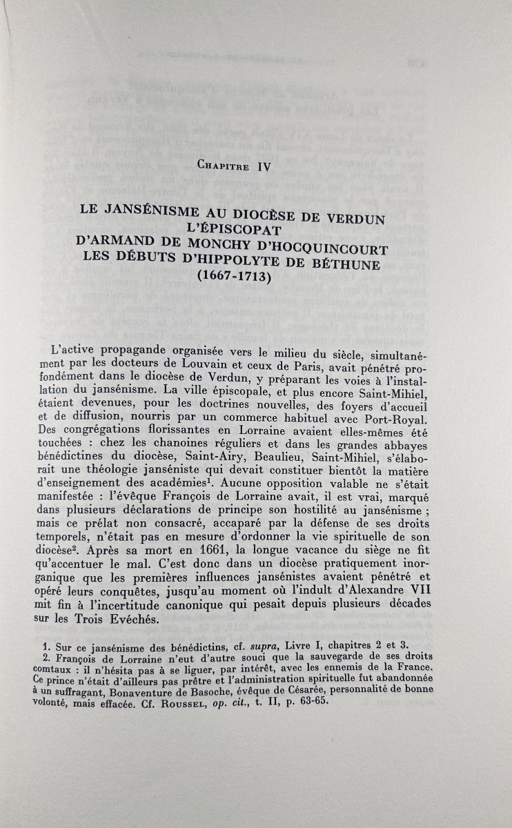 TAVENEAUX (René) - Le jansénisme en Lorraine 1640-1789. Vrin, 1960. Broché, Envoi de l'auteur.-photo-4