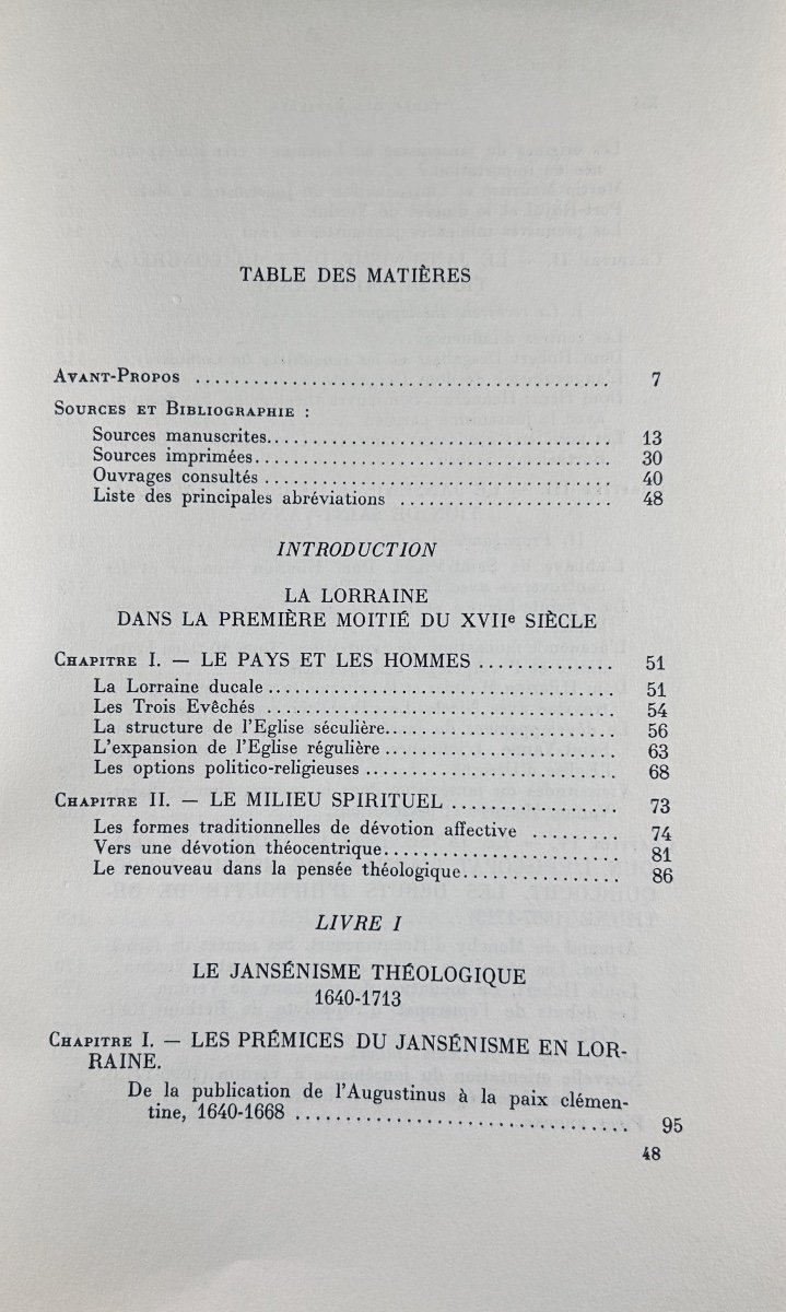 TAVENEAUX (René) - Le jansénisme en Lorraine 1640-1789. Vrin, 1960. Broché, Envoi de l'auteur.-photo-5