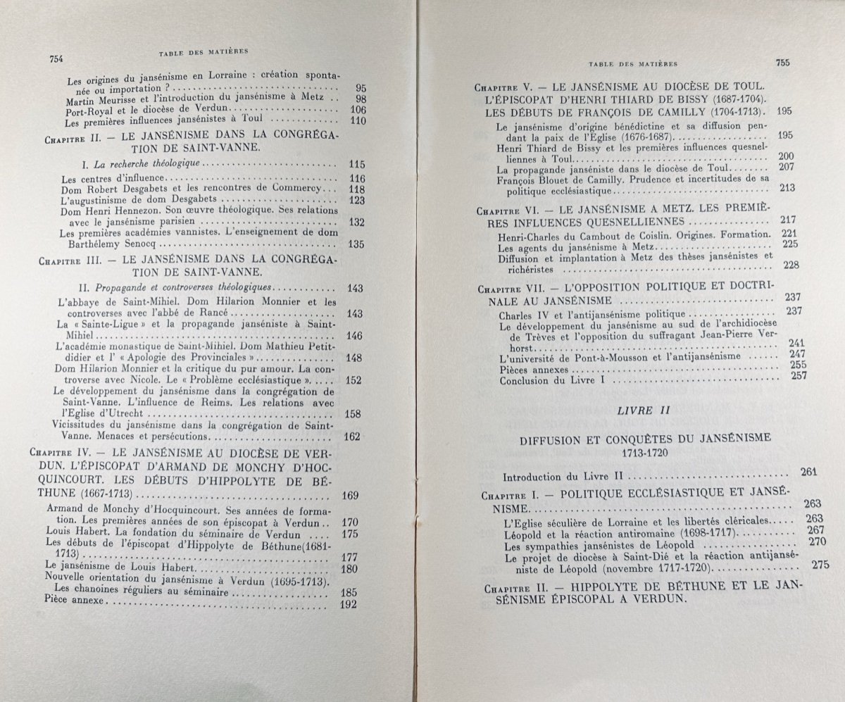 TAVENEAUX (René) - Le jansénisme en Lorraine 1640-1789. Vrin, 1960. Broché, Envoi de l'auteur.-photo-6