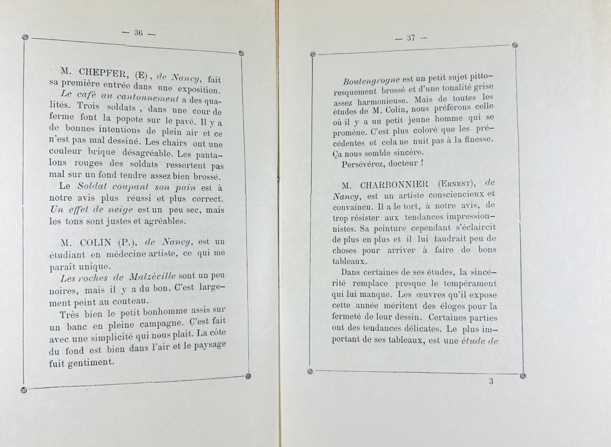 Teichmann (henri) - Nancy-salon 1888. Printed By G. Crépin-leblond, 1888, Paperback.-photo-1