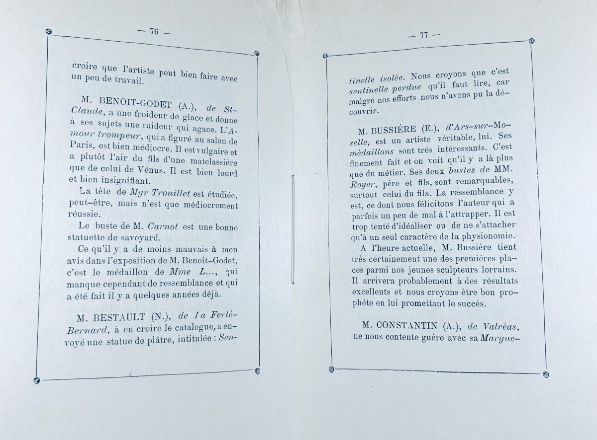 Teichmann (henri) - Nancy-salon 1888. Printed By G. Crépin-leblond, 1888, Paperback.-photo-6