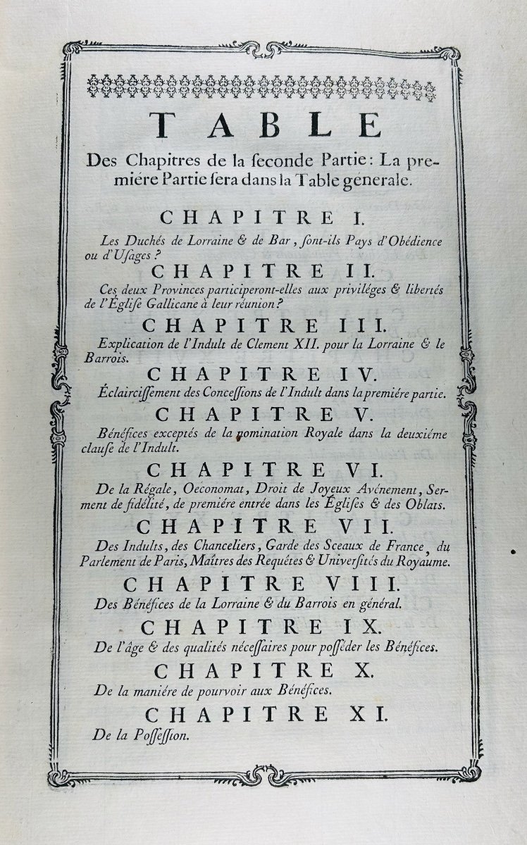 THIBAULT (François Timothée) - Histoire des loix et usages de la Lorraine et du Barrois. 1763.-photo-1