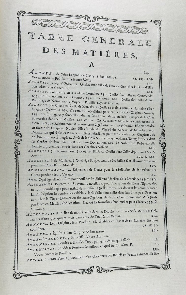 THIBAULT (François Timothée) - Histoire des loix et usages de la Lorraine et du Barrois. 1763.-photo-6