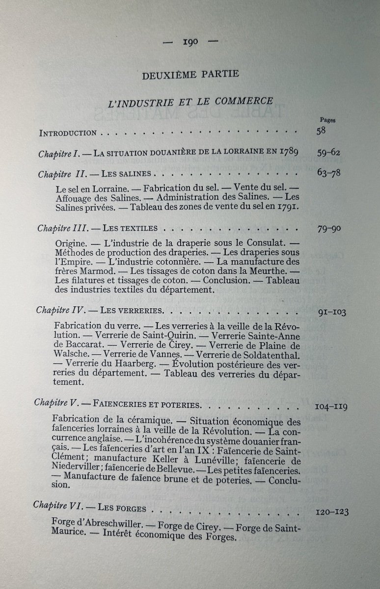 Thiry (jean-loup) - The Department Of Meurthe Under The Consulate. 1958, Paperback.-photo-4