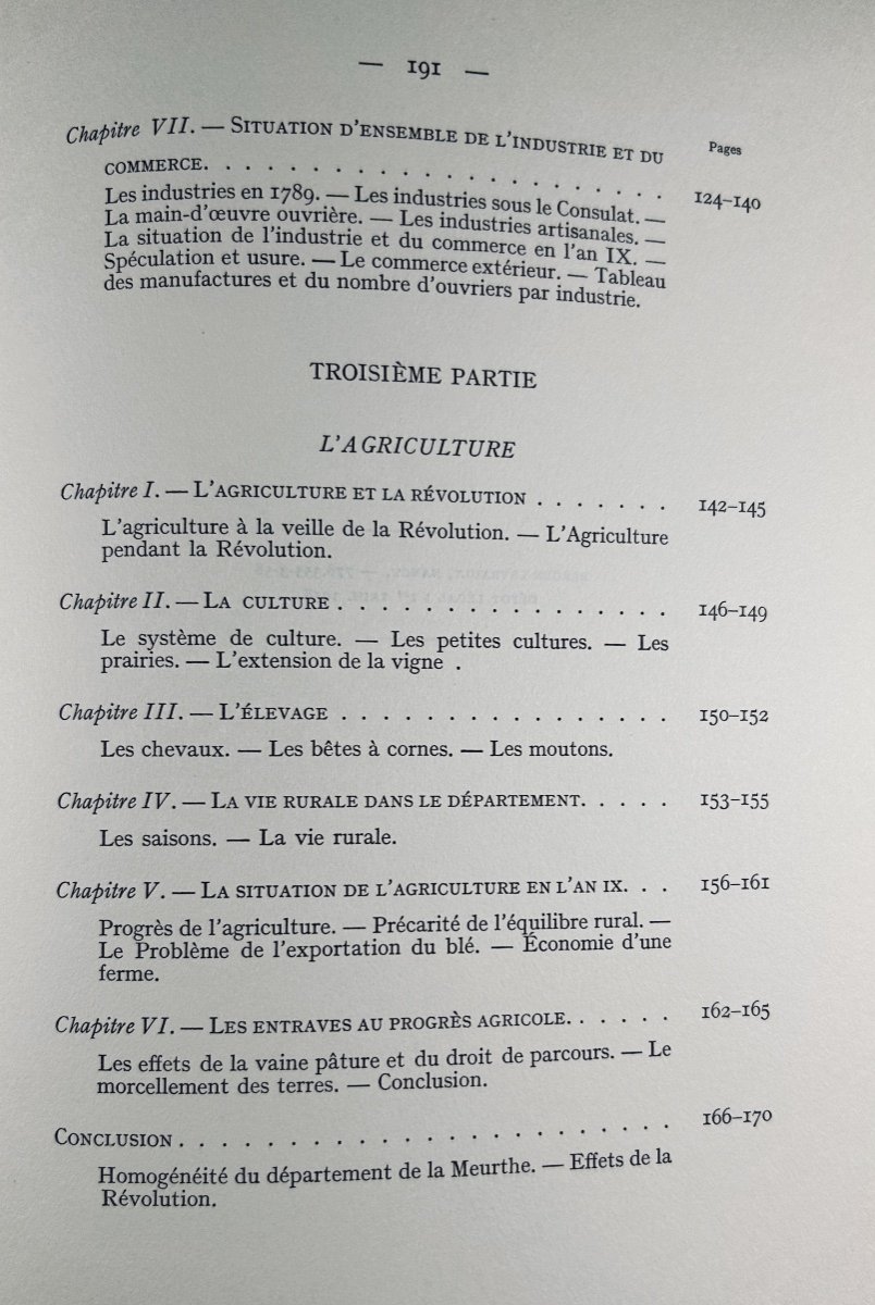 Thiry (jean-loup) - The Department Of Meurthe Under The Consulate. 1958, Paperback.-photo-5