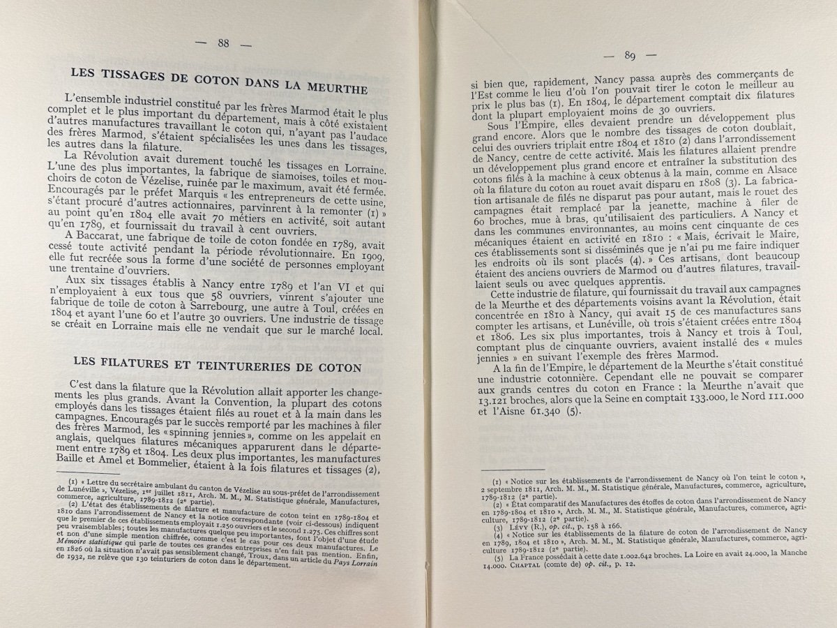 Thiry (jean-loup) - The Department Of Meurthe Under The Consulate. 1958, Paperback.-photo-8