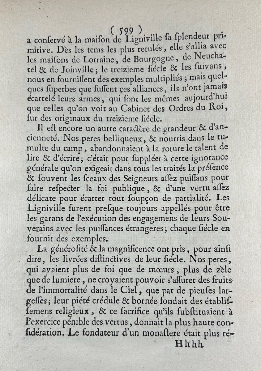 Turpin - History Or Historical Eulogy Of Philippe-emmanuel Count Of Ligniville. 1776, Paperback.-photo-2