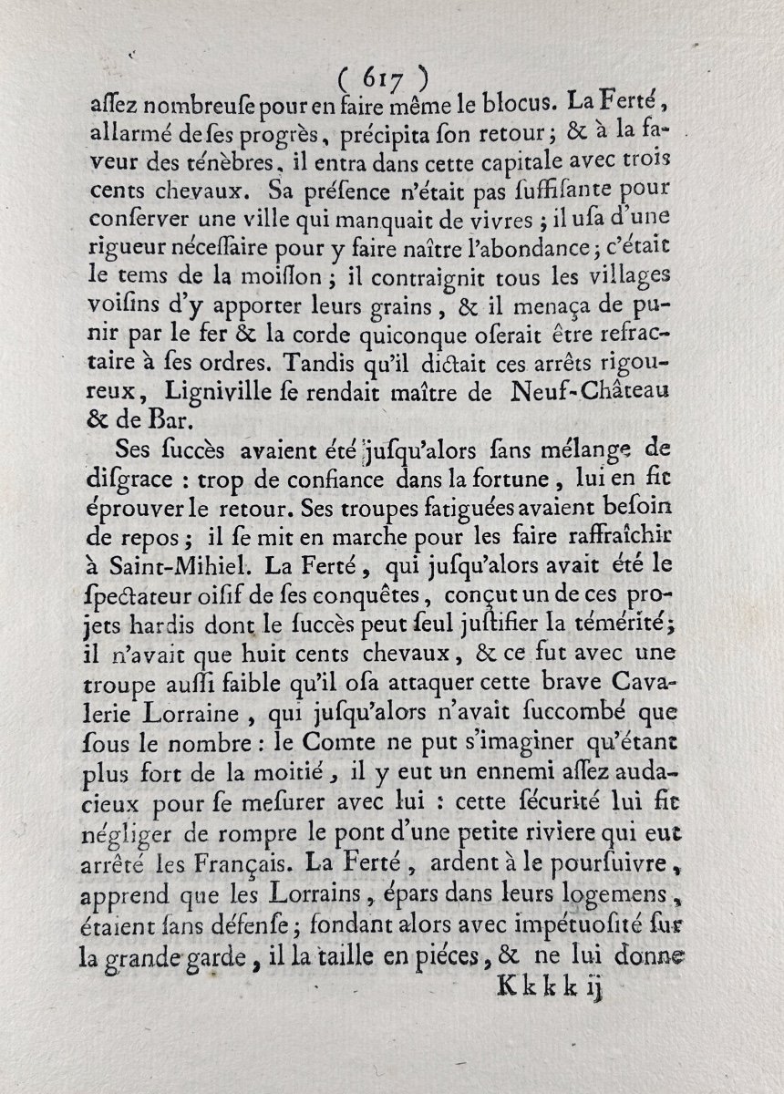 Turpin - History Or Historical Eulogy Of Philippe-emmanuel Count Of Ligniville. 1776, Paperback.-photo-4