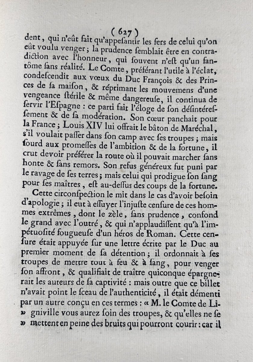 Turpin - History Or Historical Eulogy Of Philippe-emmanuel Count Of Ligniville. 1776, Paperback.-photo-5