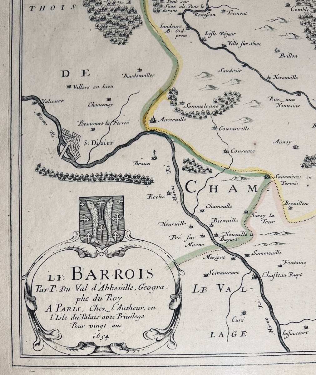 Val d'Abbeville (p. Du) - Le Barrois. At The Author's In The Isle Du Palais, 1654; 550/420 Mm.