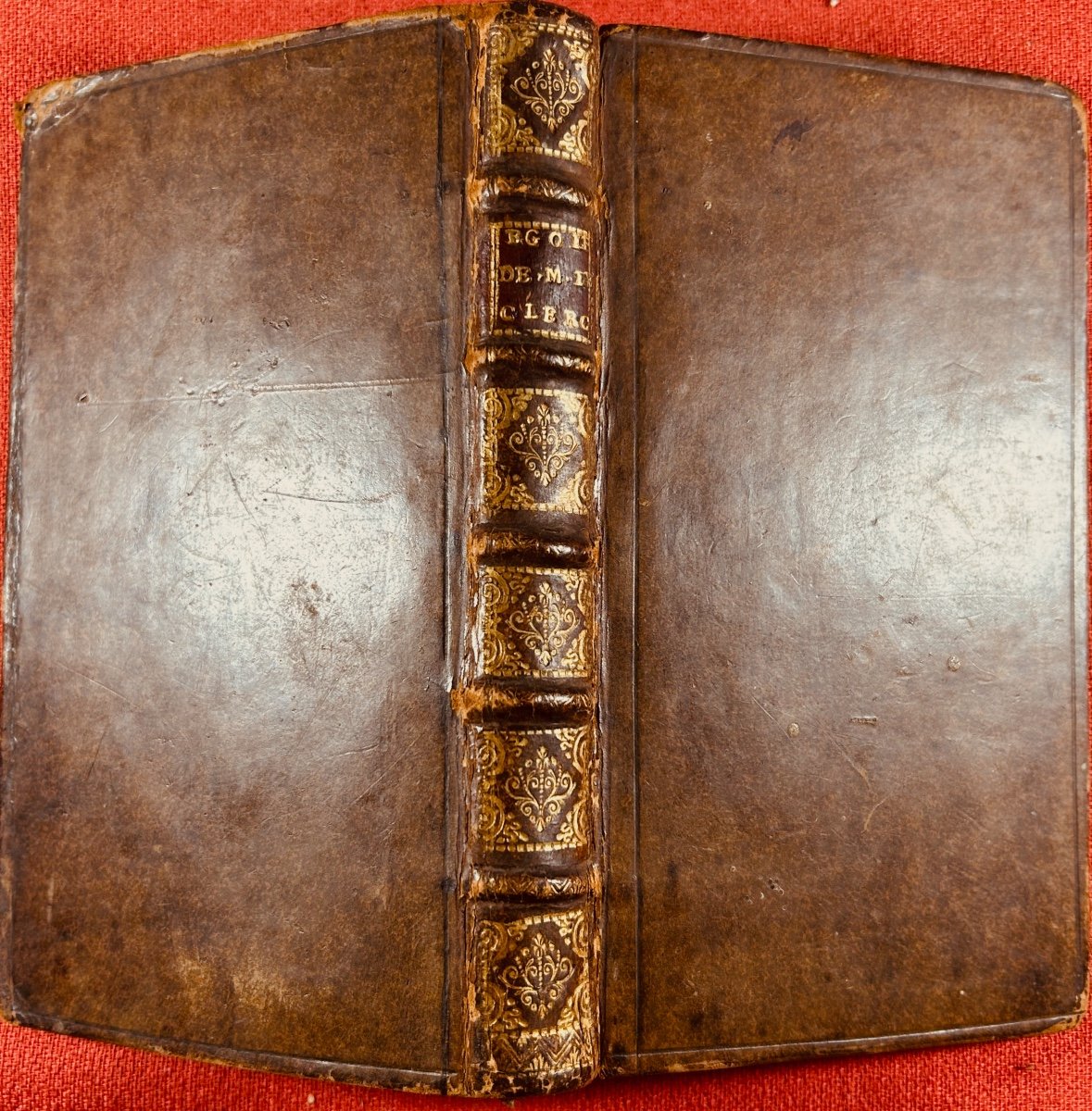 Vallemont - Eulogy Of Mr Le Clerc, Roman Knight Designer. 1715, Old Binding.-photo-8