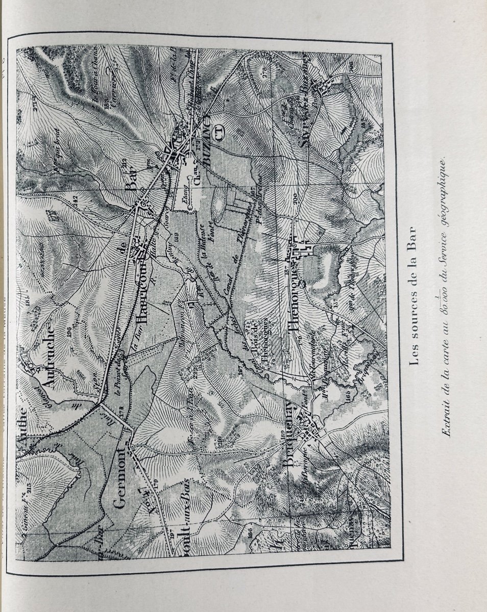 VIDAL DE LA BLACHE - Étude sur la vallée Lorraine de la Meuse. Armand Colin, 1908, relié.-photo-8