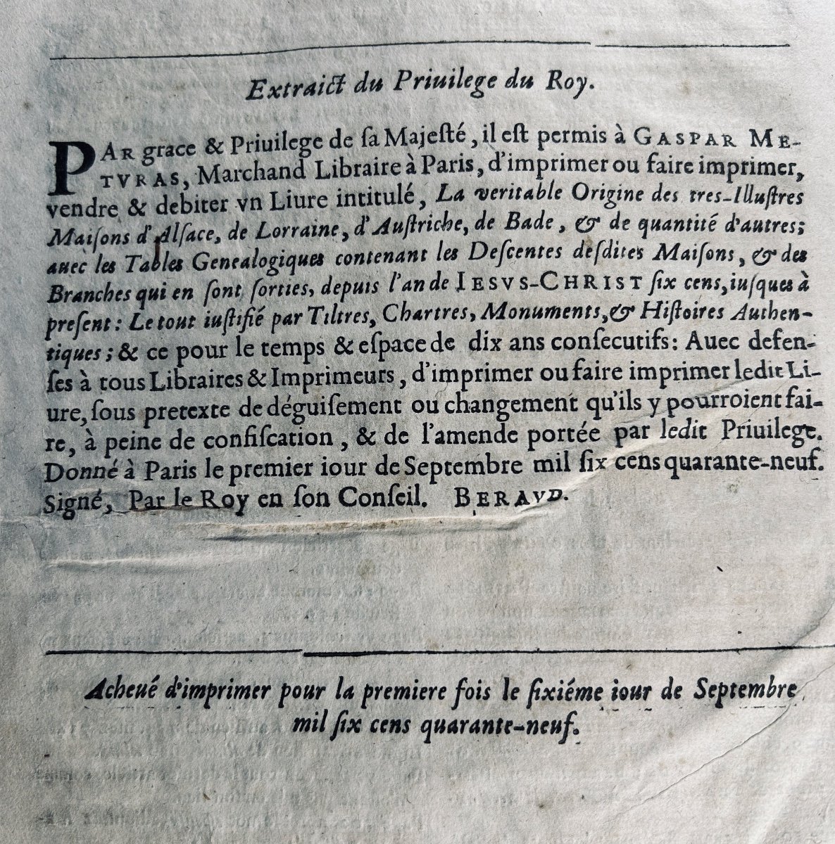 [vignier] - The True Origin Of The Very Illustrious Houses Of Alsace And Lorraine. 1649.-photo-4