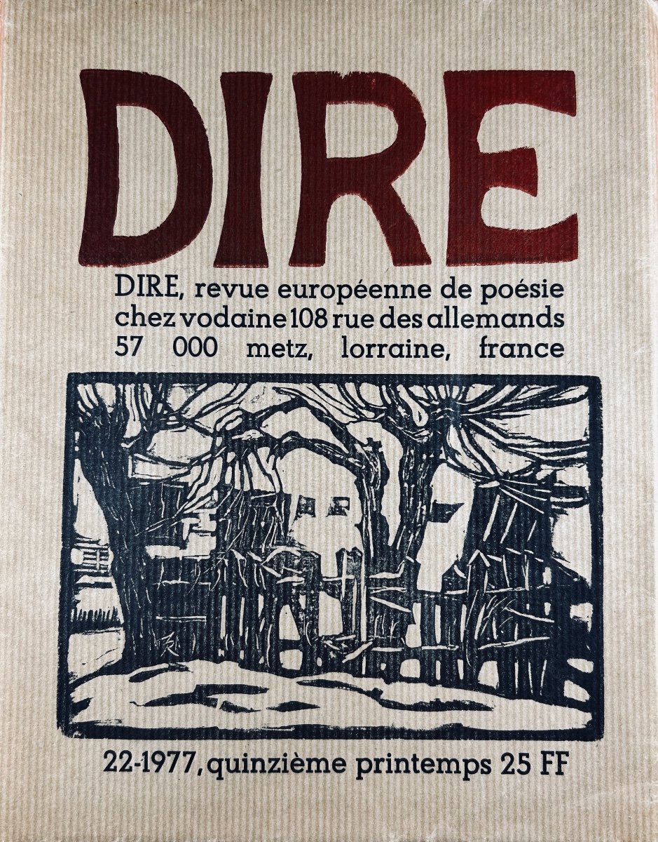 VODAINE (Jean) - Revue  dire n° 22. Anthologie de la poésie en  allemand au Luxembourg. 1977.