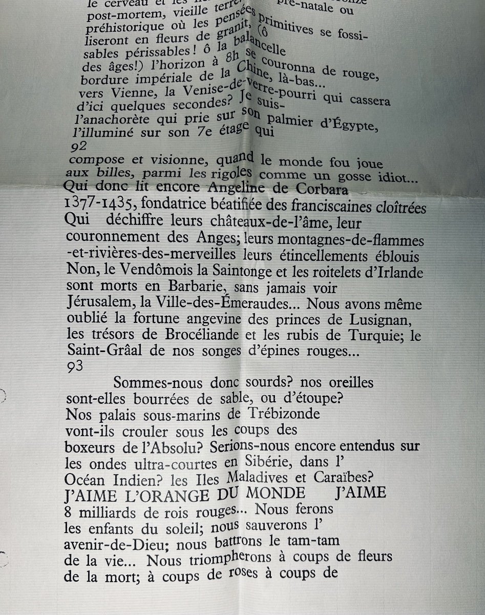 Vodaine (jean) - European Poetry Review Dire N° 31. Rue Des Allemands, Chez Vodaine, 1980.-photo-4