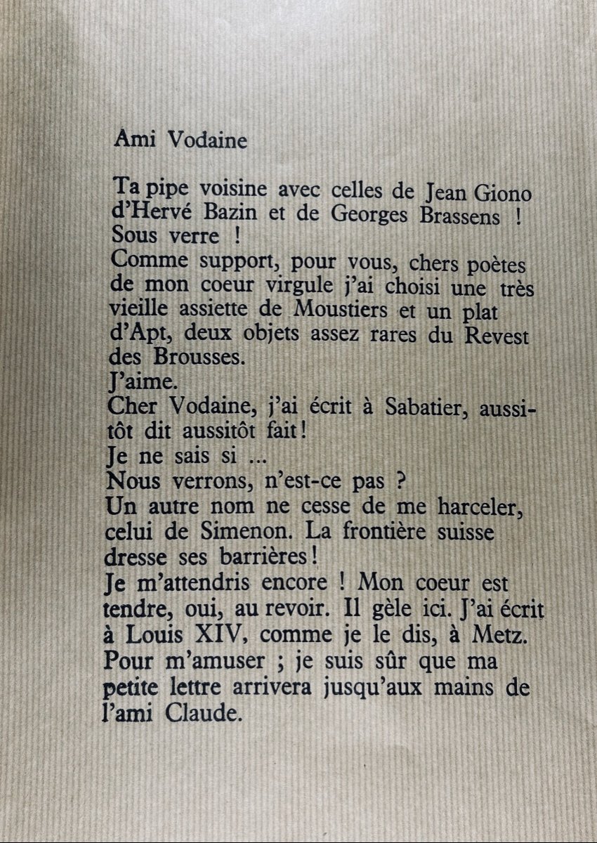 VODAINE - Revue européenne de poésie n° 32-33. Les très riches heures de Jules Mougin. 1981.-photo-4