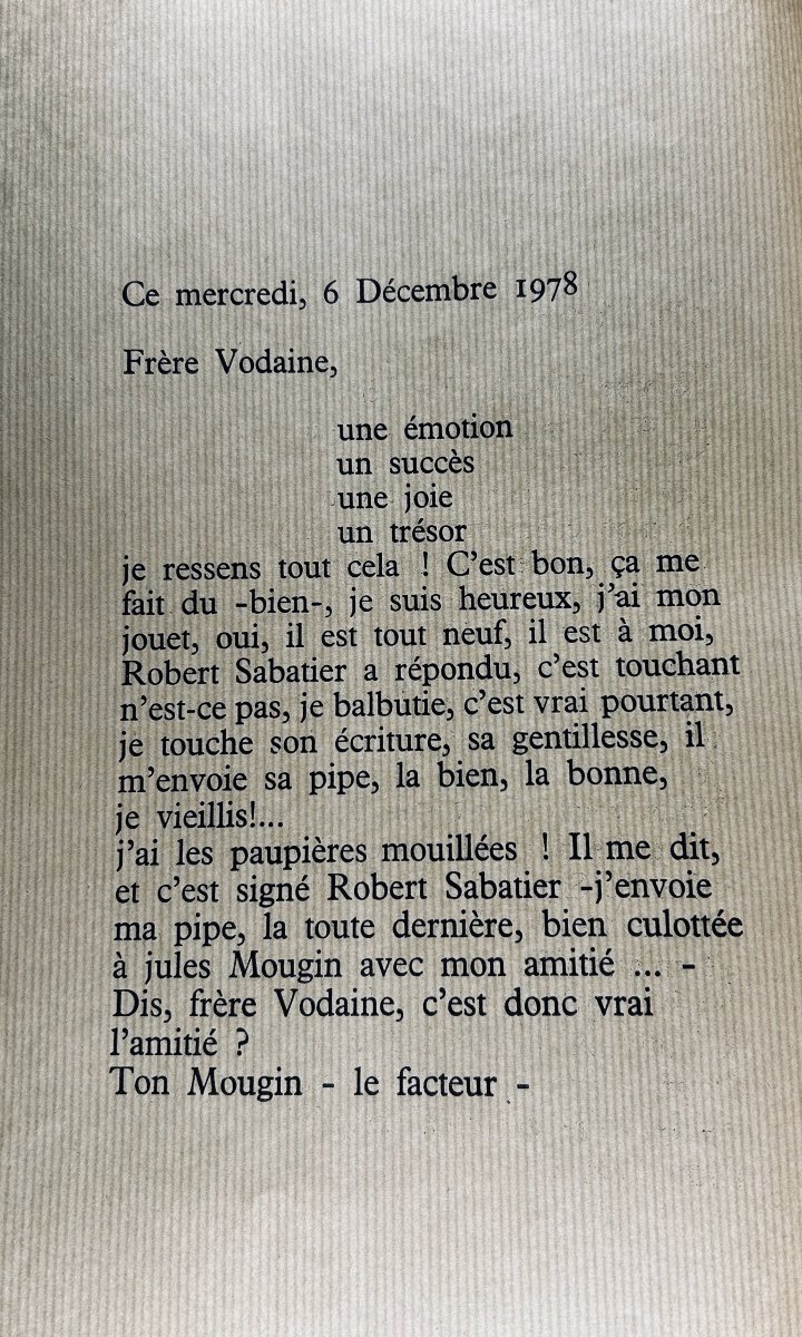 VODAINE - Revue européenne de poésie n° 32-33. Les très riches heures de Jules Mougin. 1981.-photo-1