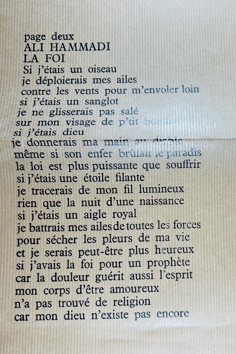 Vodaine (jean) - European Poetry Review Dire N° 35. Baslieux, Chez Vodaine, 1982, Paperback.-photo-6