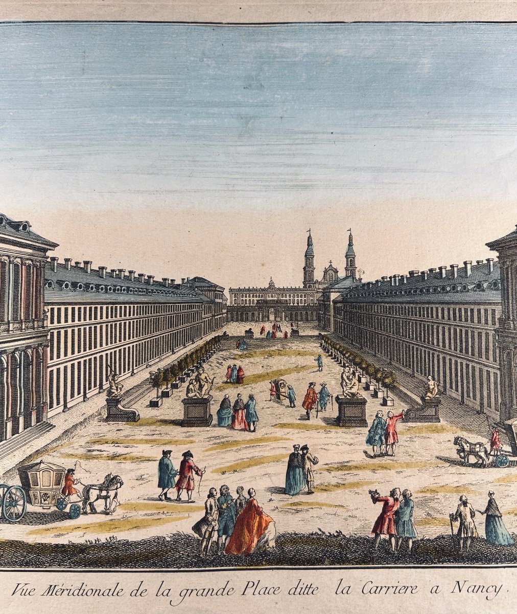 [optical View] - Southern View Of The Large Square Called La Carrière In Nancy. Around 1780.-photo-3