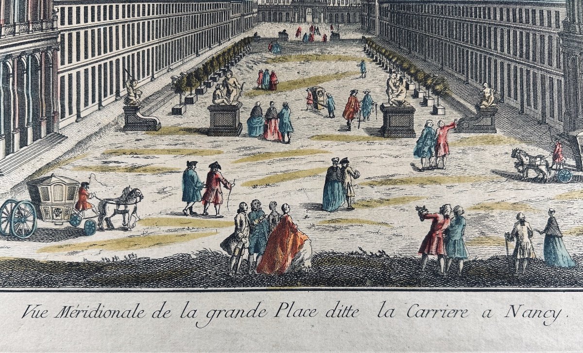 [optical View] - Southern View Of The Large Square Called La Carrière In Nancy. Around 1780.-photo-8