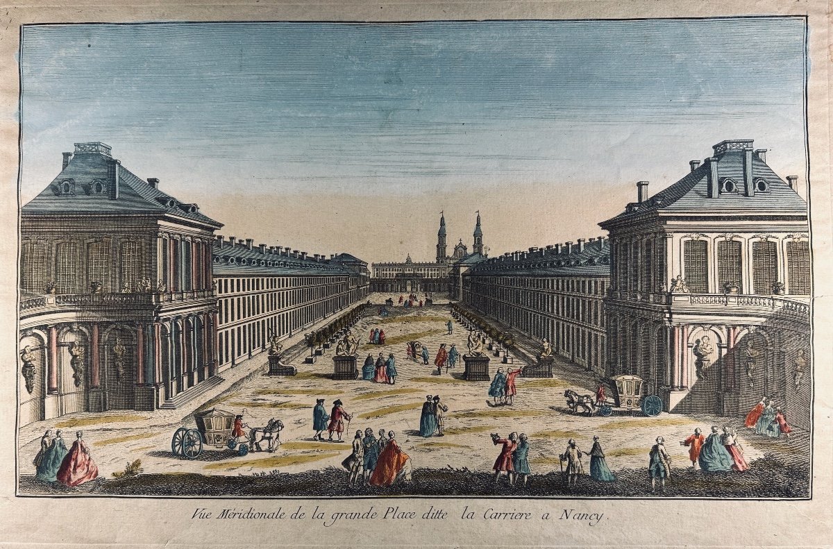 [optical View] - Southern View Of The Large Square Called La Carrière In Nancy. Around 1780.