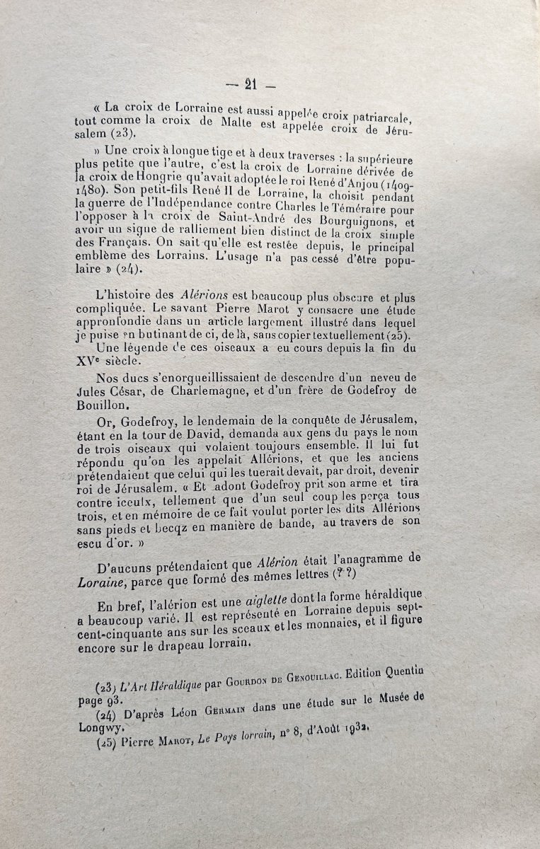 Watrin (ch.) - Simple Study On Lorraine Fireplace Plates. Longuyon, 1937, Paperback.-photo-4