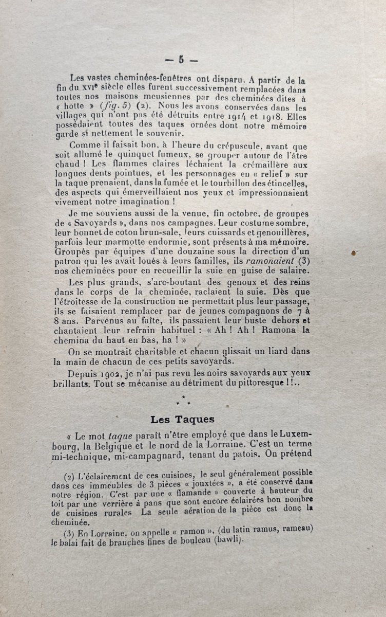 Watrin (ch.) - Simple Study On Lorraine Fireplace Plates. Longuyon, 1937, Paperback.-photo-7