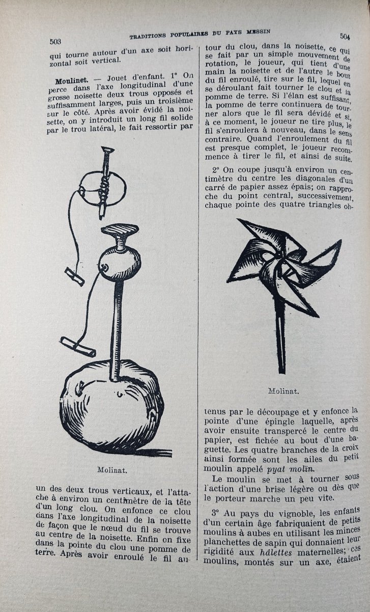 Westphalen (r. De) - Small Dictionary Of Popular Traditions Of Metz. 1934, Paperback.-photo-6