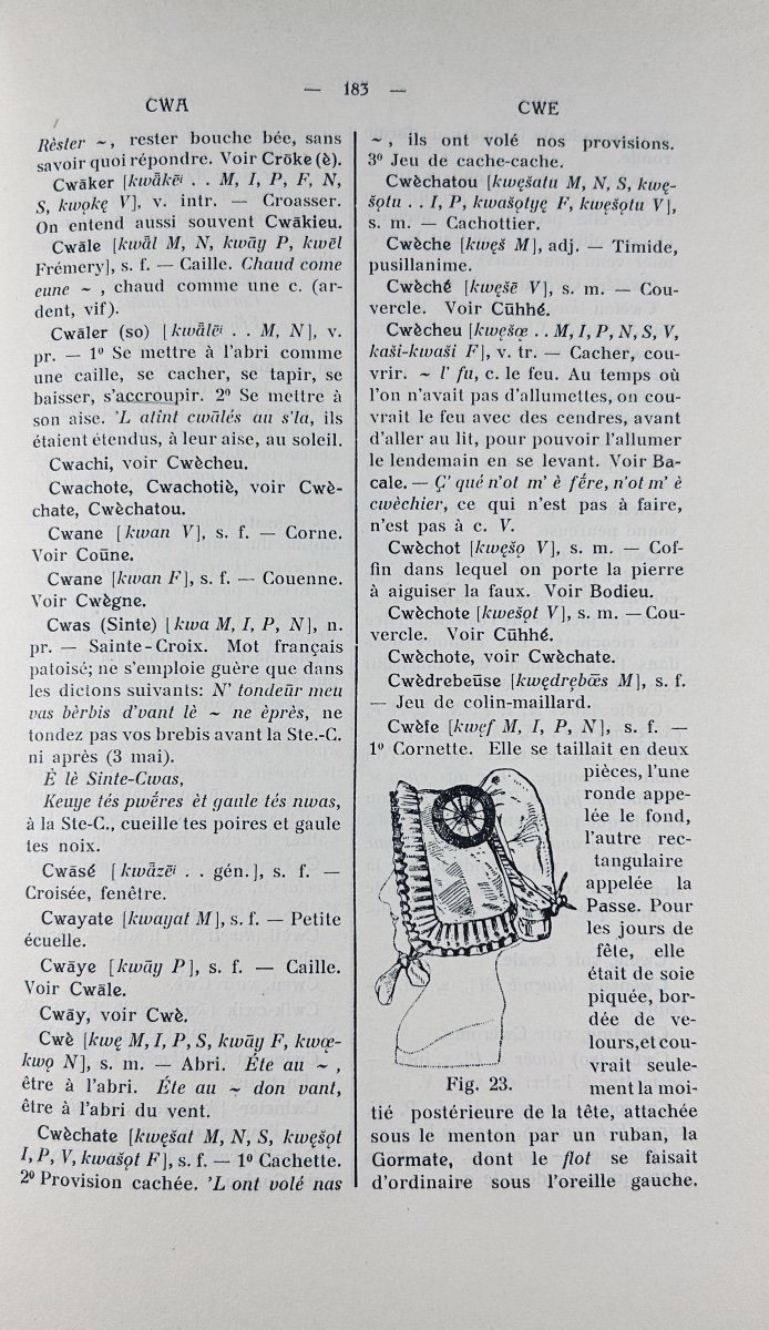 ZÉLIQZON (Léon) - Dictionnaire des patois romans de la Moselle. Strasbourg, 1924, broché.-photo-4