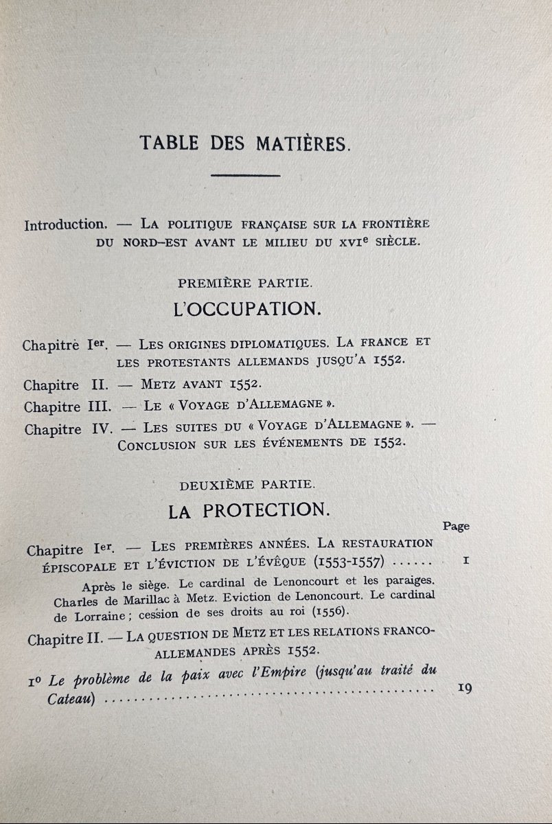 Zeller (gaston) - The Reunion Of Metz With France (1552-1648). Les Belles Lettres, 1926, Paperback.-photo-5