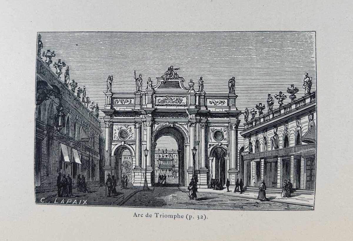 LAPAIX - Description illustrée de Nancy et de ses environs. Berger-Levrault, 1874. Broché.-photo-2