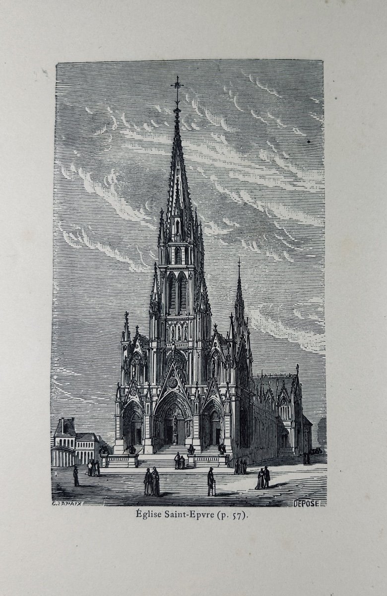 LAPAIX - Description illustrée de Nancy et de ses environs. Berger-Levrault, 1874. Broché.-photo-5